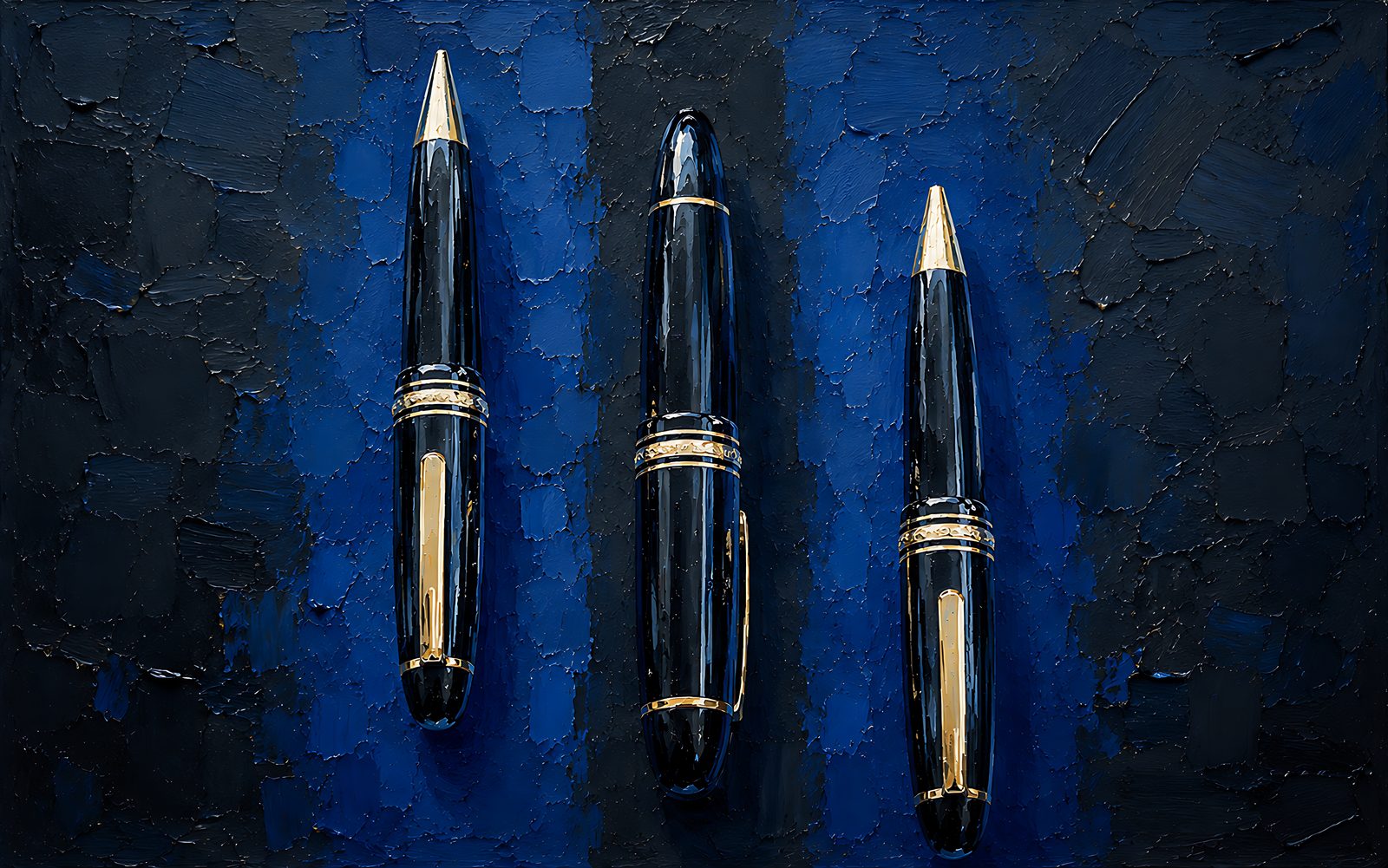 Meisterstück — The Complete Collection — 4K impasto oil-painting desktop wallpaper