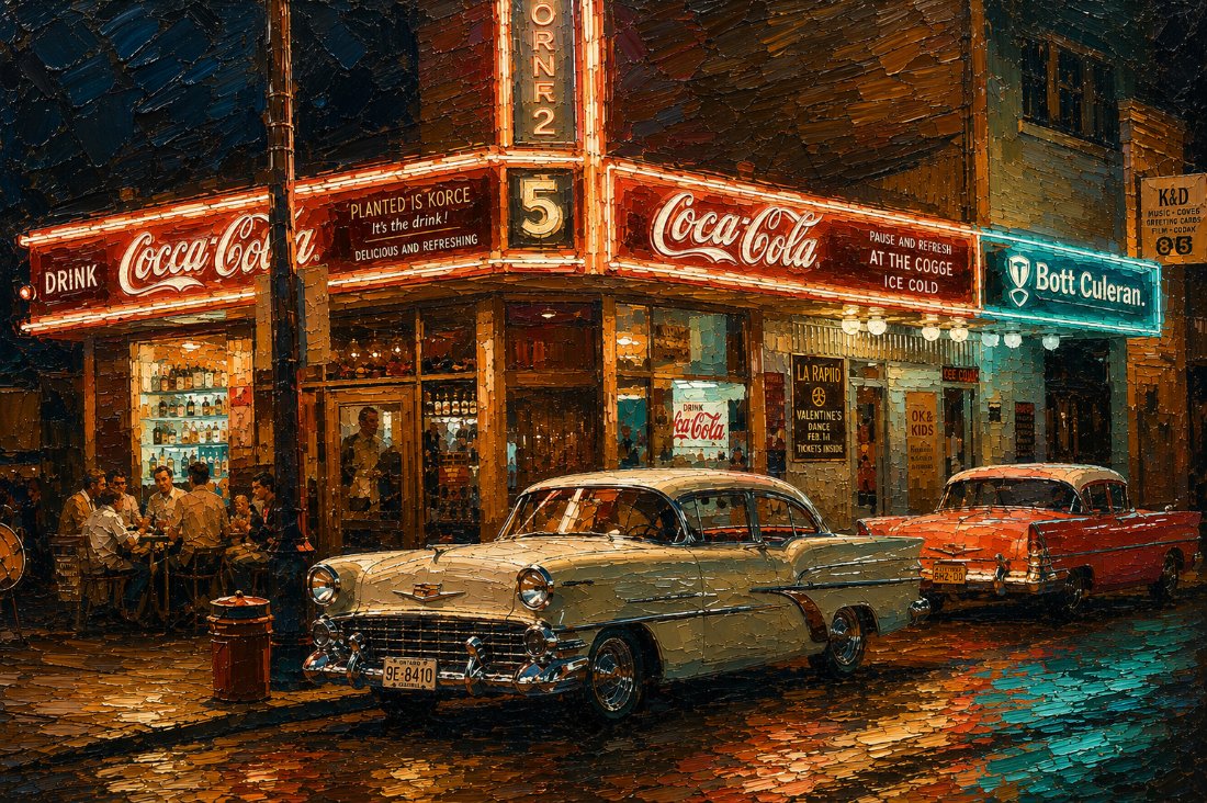 Havana Street — The Complete Collection — 4K impasto oil-painting desktop wallpaper