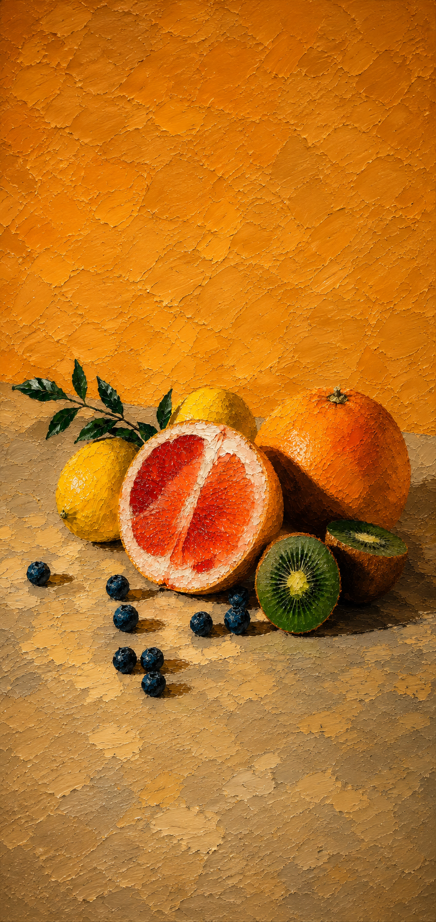 Wallpaper — Style of Living — Vol. 3 (Mobile) — 4K impasto oil-painting mobile wallpaper