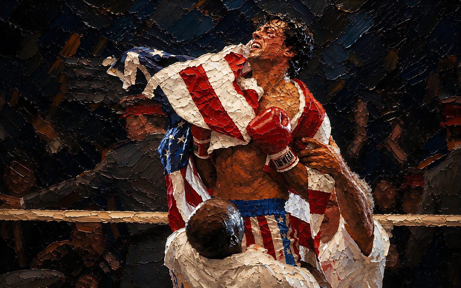 Champion — Features of Film — Vol. 1 — 4K impasto oil-painting oil-painting desktop wallpaper