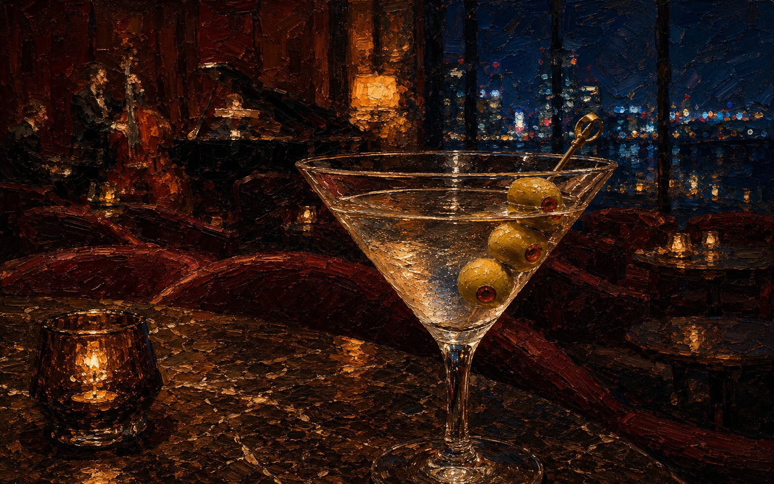 Jazzed — The Complete Collection — 4K impasto oil-painting desktop wallpaper